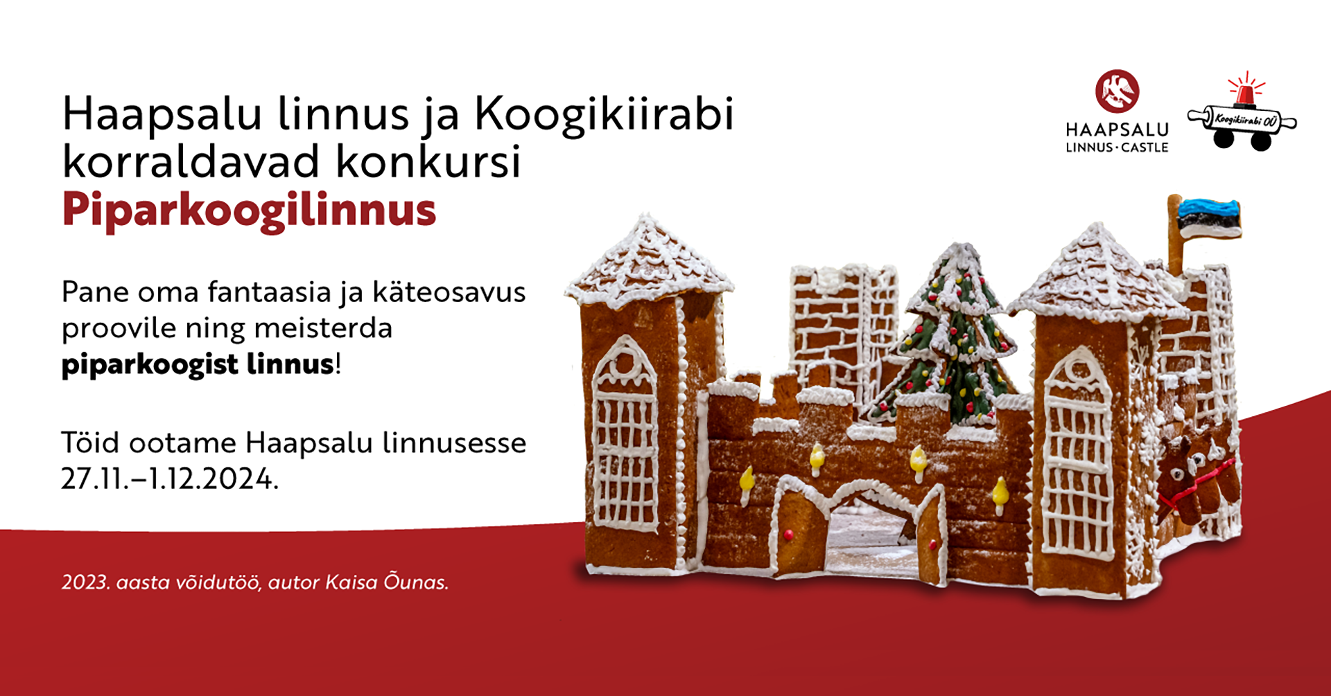 Konkurss “Piparkoogilinnus” tuleb taas!