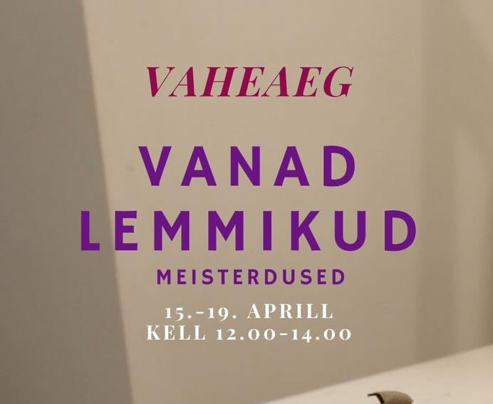 Imeline meisterdustega koolivaheaeg 15.-19. aprillil