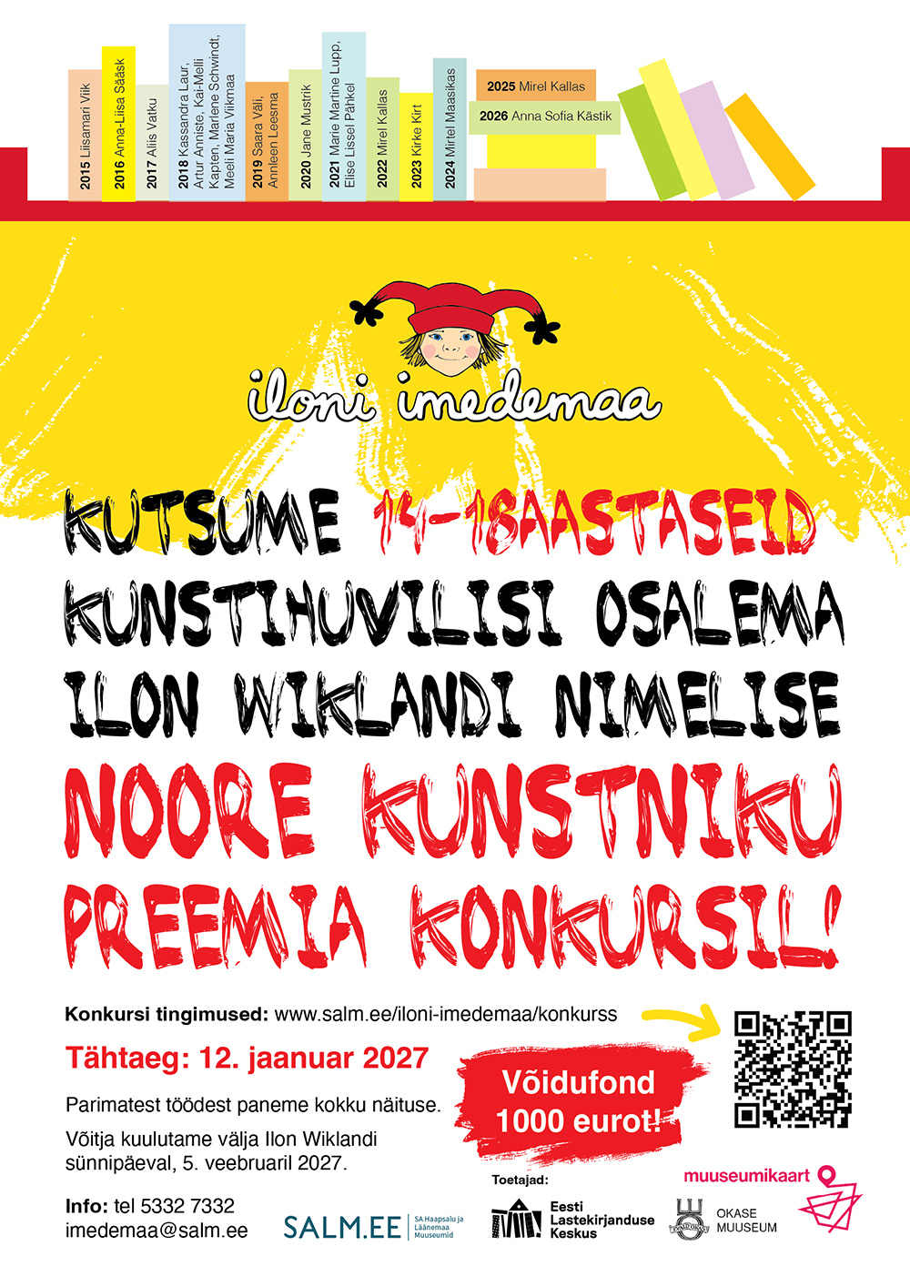 Noore kunstniku preemia konkurss 2027 on avatud